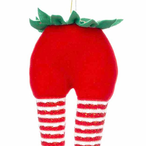 Addobbo Natalizio Gambe di Elfo Step Sound 36 cm