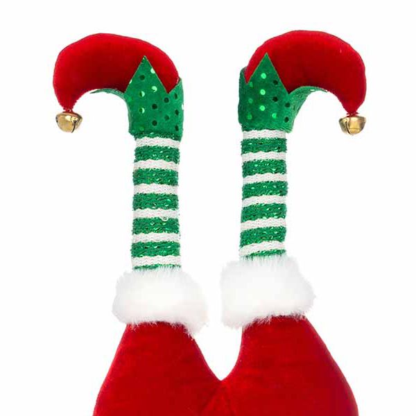 Addobbo Natalizio Gambe di Elfo Christmas Minstrel 30 cm