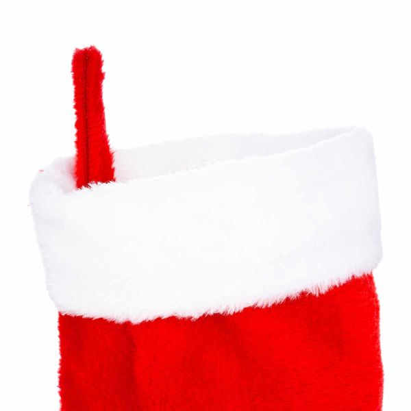 Calza di Natale rossa Racconto del Bosco 38 cm