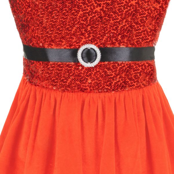 Vestito Natalizio Santa Mini Red Dress