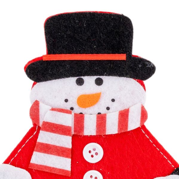 Portaposate Natalizio Pupazzo di Neve Shiver 11 cm