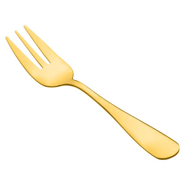 Set di 6 forchettine in acciaio placcato oro Butterfly Wings