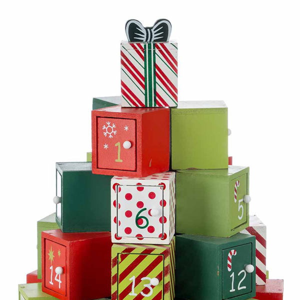 Calendario Avvento Albero delle Scoperte 32 cm