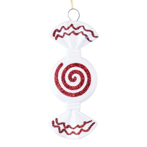 Set 4 Addobbi Natalizi Cioccolatini Scacciapensieri 9 cm