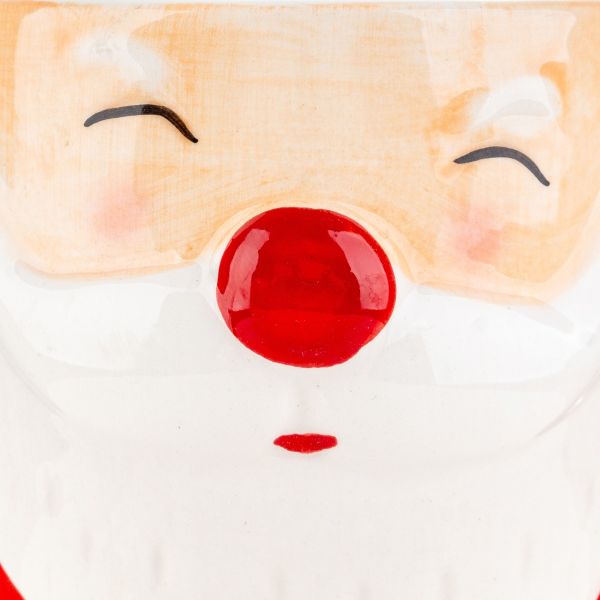 Tazza Natalizia in ceramica Sorriso di Babbo Natale 340 ml