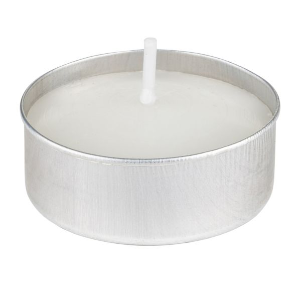 Set da 6 Candele Tealight bianche Stelle di Argento