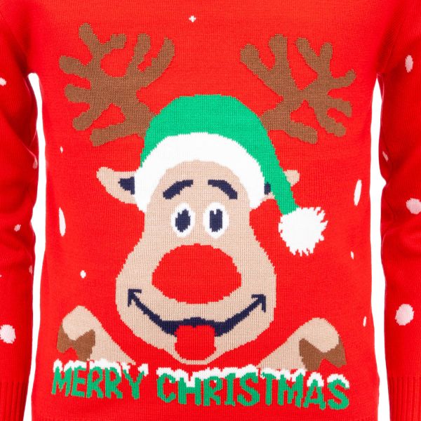 Maglione natalizio per bambini Sorriso di Renna 