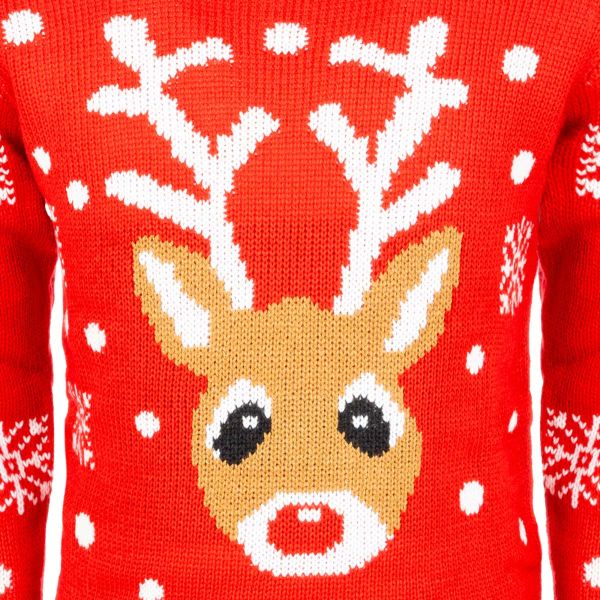 Maglione Natalizio per bambini Snowstorm Reindeer