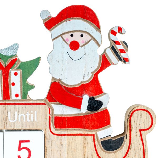 Calendario Avvento Santa e la Slitta dei Doni Futuri 15 cm