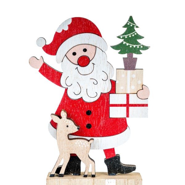 Babbo Natale Mountain of Gifts 22 cm