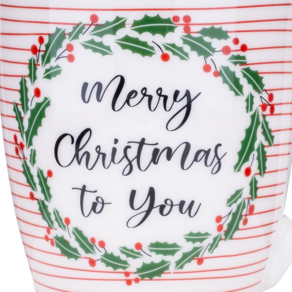 Tazza Natalizia in porcellana Auguri per te 340 ml