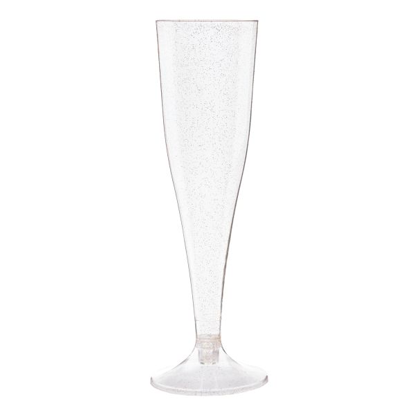 Set 4 Flute Disegno di Astri Dorati 133 ml