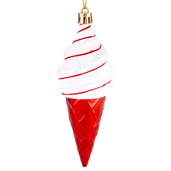 Set 2 Addobbi Natalizi Gelati Christmas Tree Fruits 14 cm