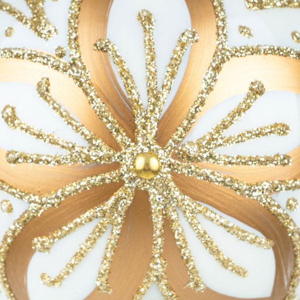 Pallina di Natale in vetro Fairytale Flower 8 cm
