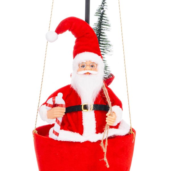Babbo Natale e il Viaggio in Mongolfiera 95 cm