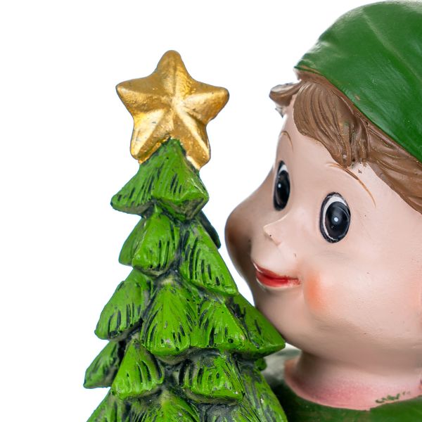 Elfo bambino Derek coltivatore di abeti 25 cm