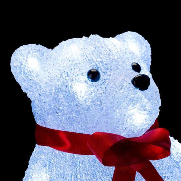 Orso Luminoso Victor Polaris 24 Led 20 cm - Bianco freddo