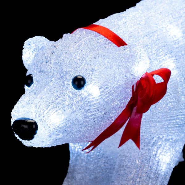 Orso Luminoso Viator Temporis 24 Led 34 cm - Bianco freddo