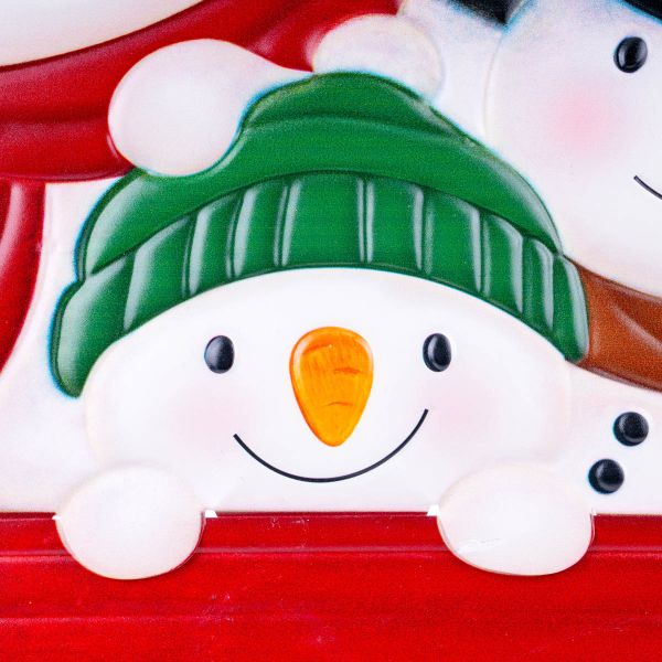 Pupazzi di neve in auto Family Trip 68 cm