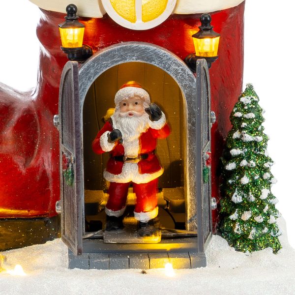 Villaggio di Natale Santasville Shoe Refuge 24 cm