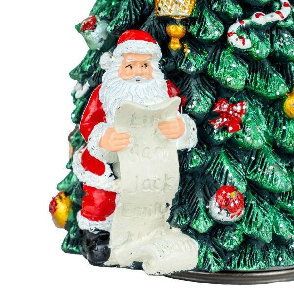 Carillon natalizio Santa Gift List 21 cm