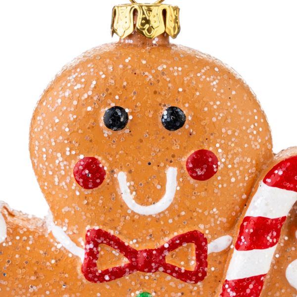 Addobbo Natalizio Candy Cane Gingerbread Man 12 cm