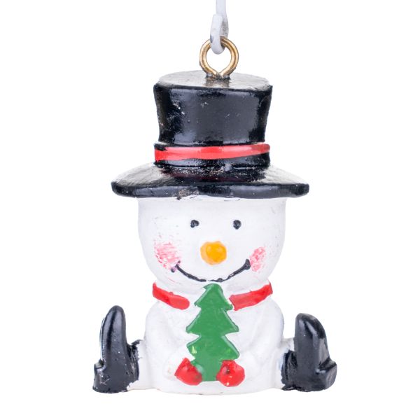Addobbo Natalizio Paracadute Pupazzo di Neve Travel Lover 18 cm