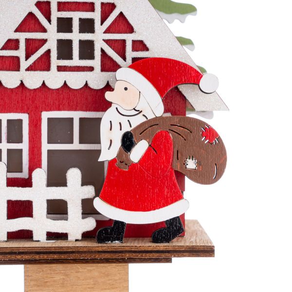 Calendario Avvento Arrivo di Babbo Natale 60 cm