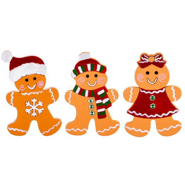 Set 9 Addobbi Natalizi Gustosi Biscotti di Lekta 6 cm