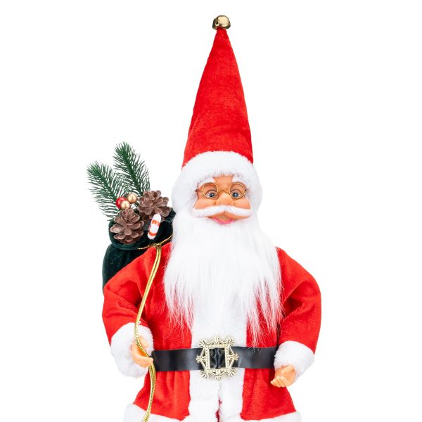 Babbo Natale e la Scoperta del Giaciglio Misterioso 62 cm