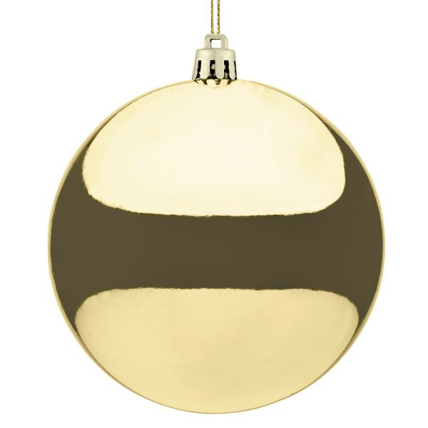 Set 8 Palline di Natale lucide oro Enchanted Mirror 10 cm