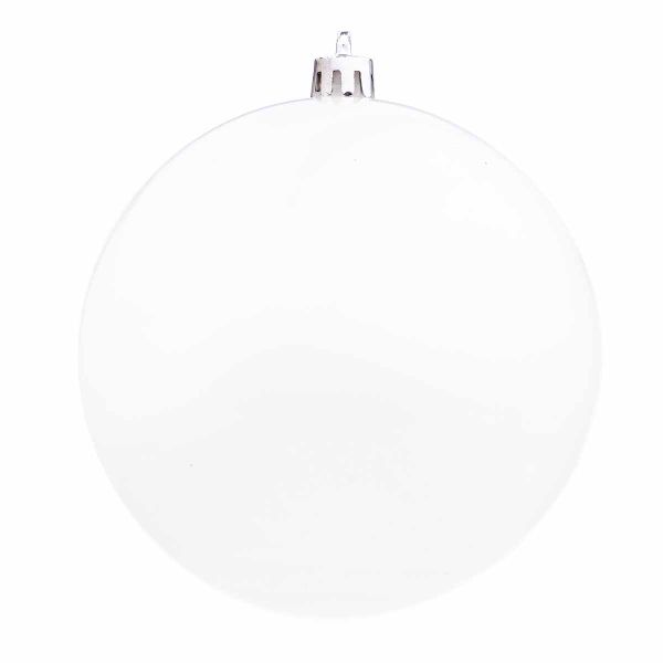 Set 8 Palline di Natale bianche La Nascita della Perla 10 cm