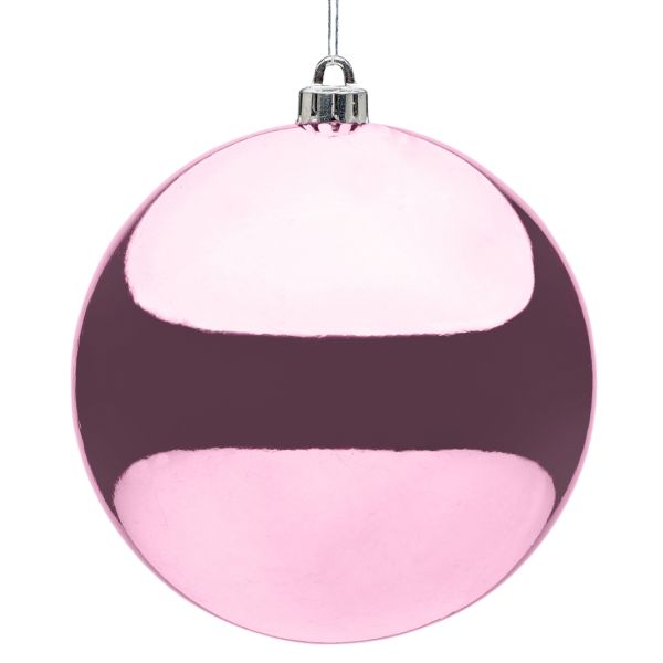 Set 16 Palline di Natale rosa Pink Stardust 8 cm