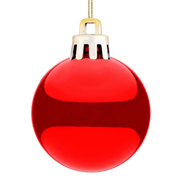 Set 10 Palline di Natale rosse Magic Comet Dust 4 cm