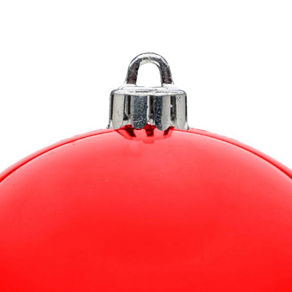 Pallina di Natale rossa Sorriso di Stella 15 cm