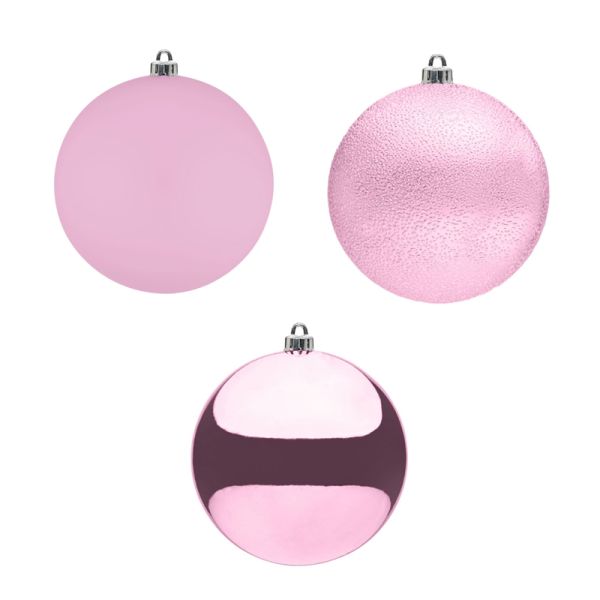 Set 26 Palline di Natale rosa Raccolta dei Boccioli Magici