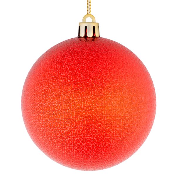 Set 16 Palline di Natale rosse Dolci Pensieri  8 cm