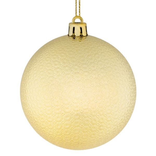 Set 16 Palline di Natale oro Golden Moon 8 cm